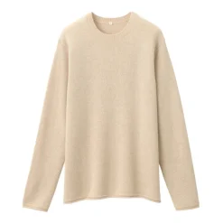 Labo Men's Natural Cashmere Crew Neck Sweater