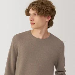 Labo Men's Natural Cashmere Crew Neck Sweater