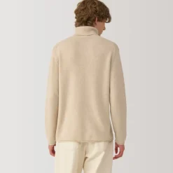 Labo Men's Natural Cashmere Turtleneck Sweater