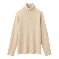 Labo Men's Natural Cashmere Turtleneck Sweater