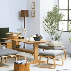 Living Dining Bench 2 - Oak (Cover Sold Separately)