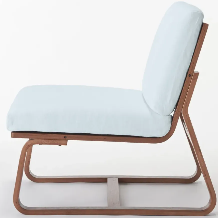 Living Dining Sofa Chair - Walnut (Cover Sold Separately)