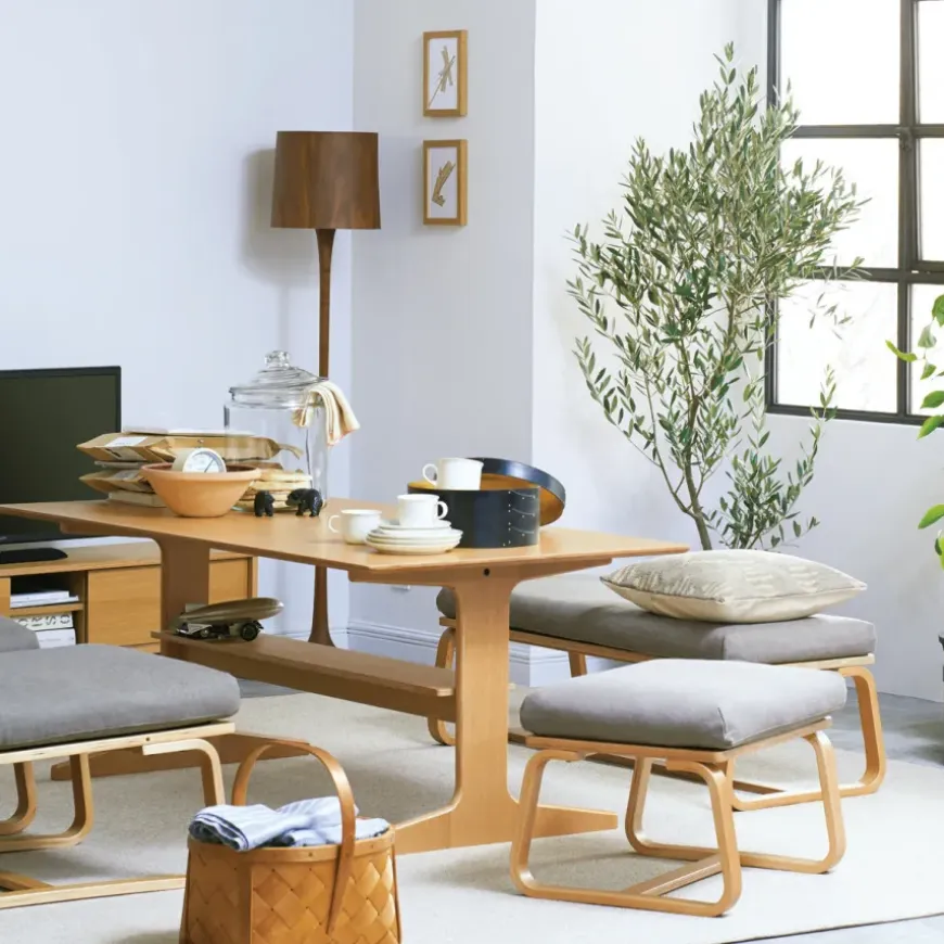 Living Dining Sofa Chair - Oak (Cover Sold Separately)