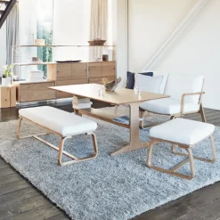 Living Dining Sofa Chair - Oak (Cover Sold Separately)