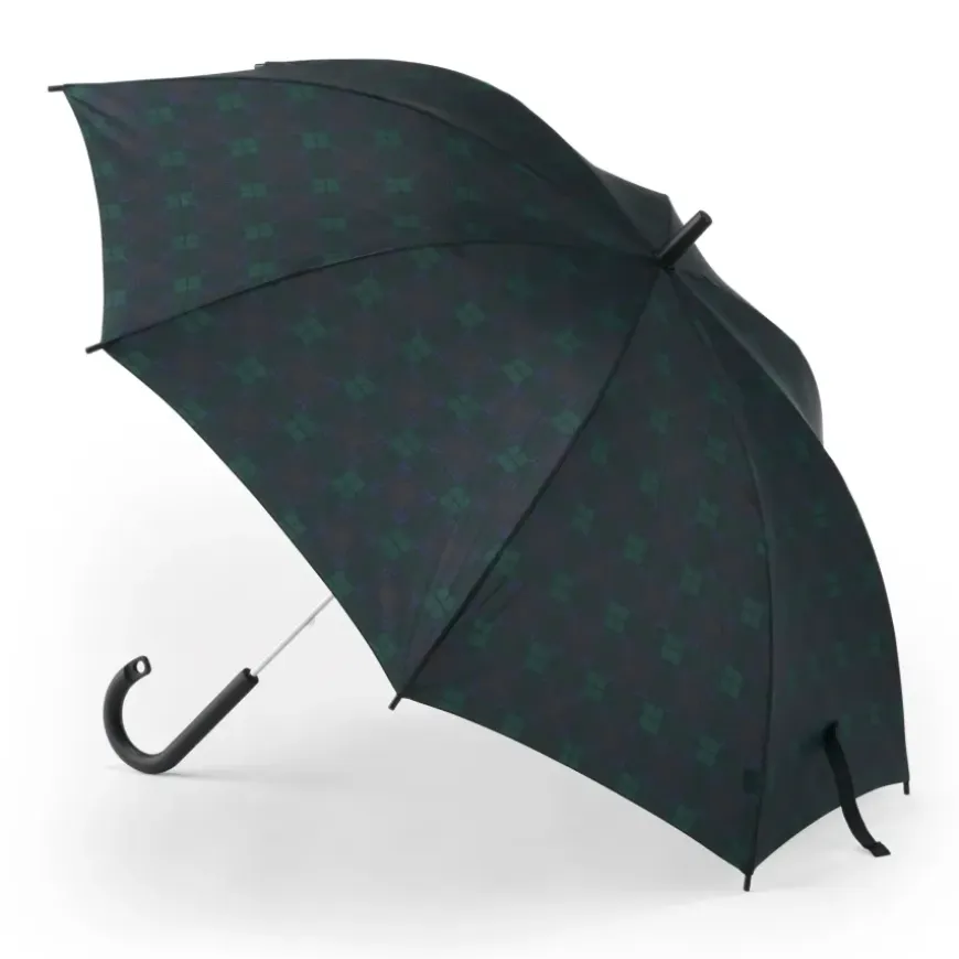 Markable Umbrella Dark Green Check