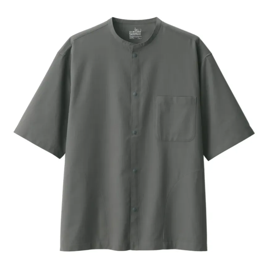 Men's Breathable Half Sleeve Collar Shirt