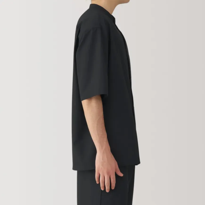 Men's Breathable Half Sleeve Collar Shirt
