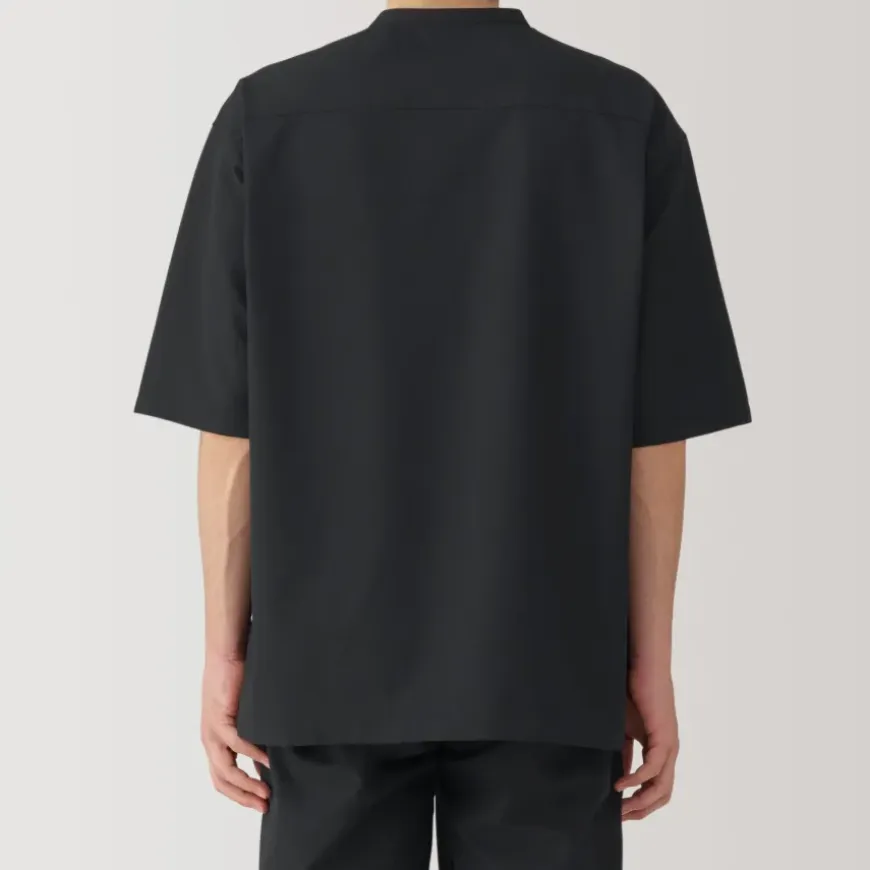 Men's Breathable Half Sleeve Collar Shirt