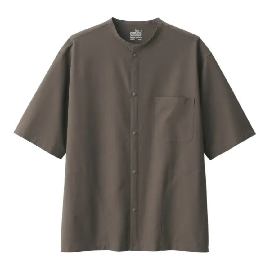 Men's Breathable Half Sleeve Collar Shirt