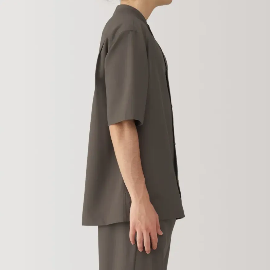 Men's Breathable Half Sleeve Collar Shirt