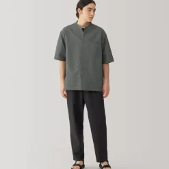 Men's Breathable Half Sleeve Collar Shirt