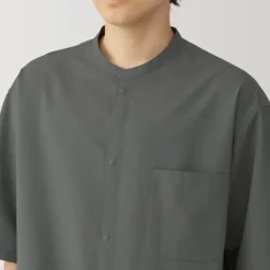 Men's Breathable Half Sleeve Collar Shirt