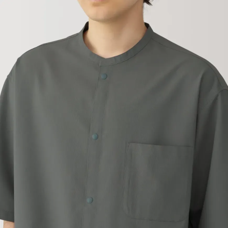 Men's Breathable Half Sleeve Collar Shirt