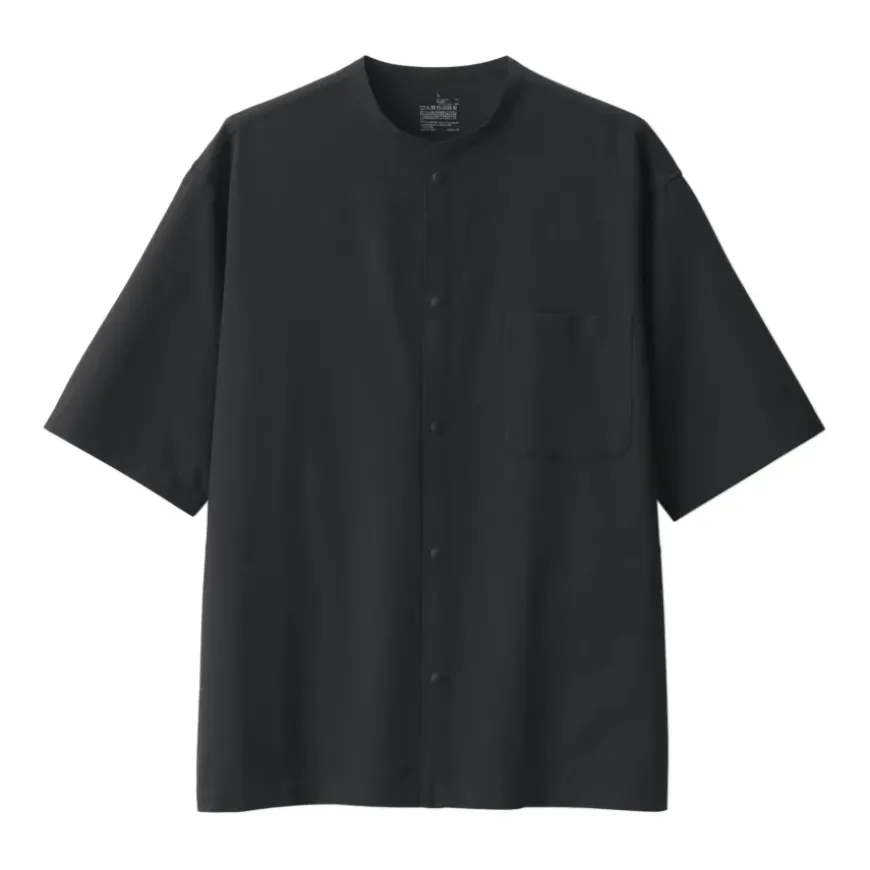 Men's Breathable Half Sleeve Collar Shirt