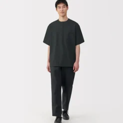 Men's Breathable Henley Woven T-Shirt
