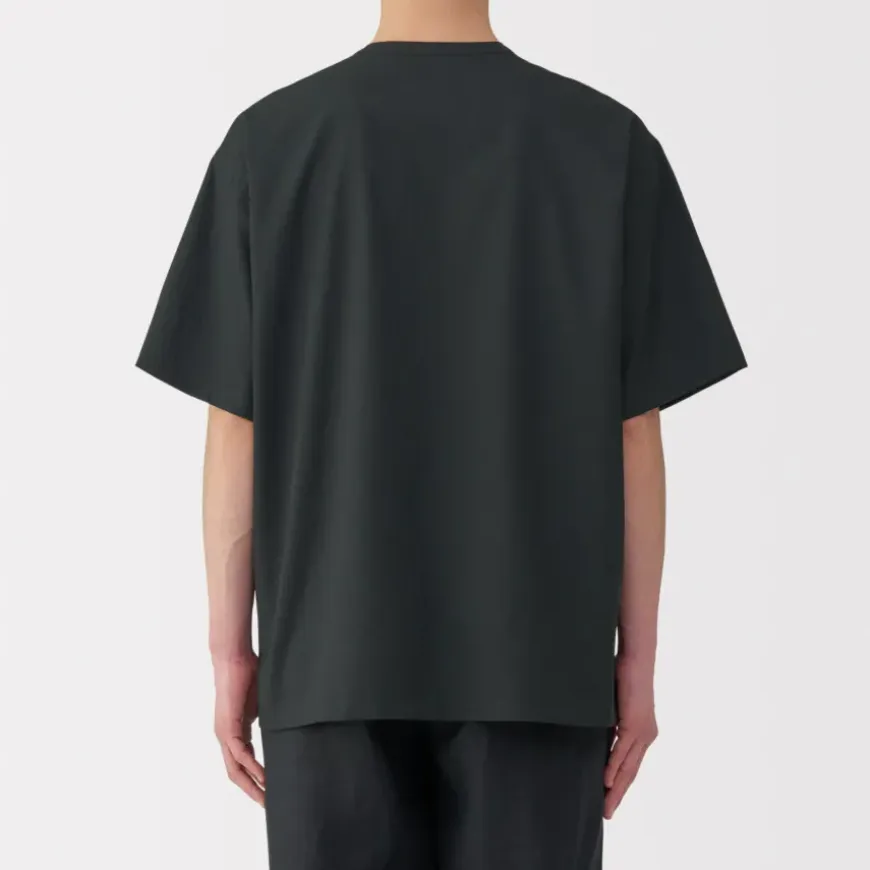 Men's Breathable Henley Woven T-Shirt