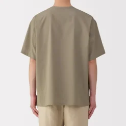 Men's Breathable Henley Woven T-Shirt