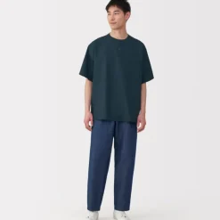 Men's Breathable Henley Woven T-Shirt