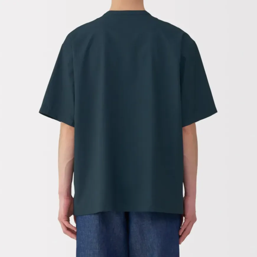 Men's Breathable Henley Woven T-Shirt