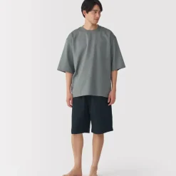 Men's Breathable Short Sleeve Loungewear Set