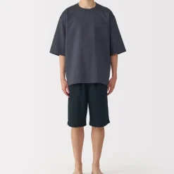 Men's Breathable Short Sleeve Loungewear Set
