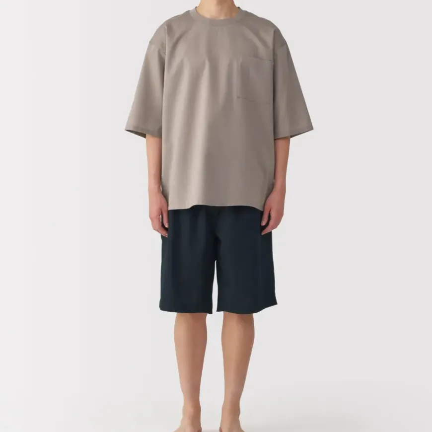 Men's Breathable Short Sleeve Loungewear Set
