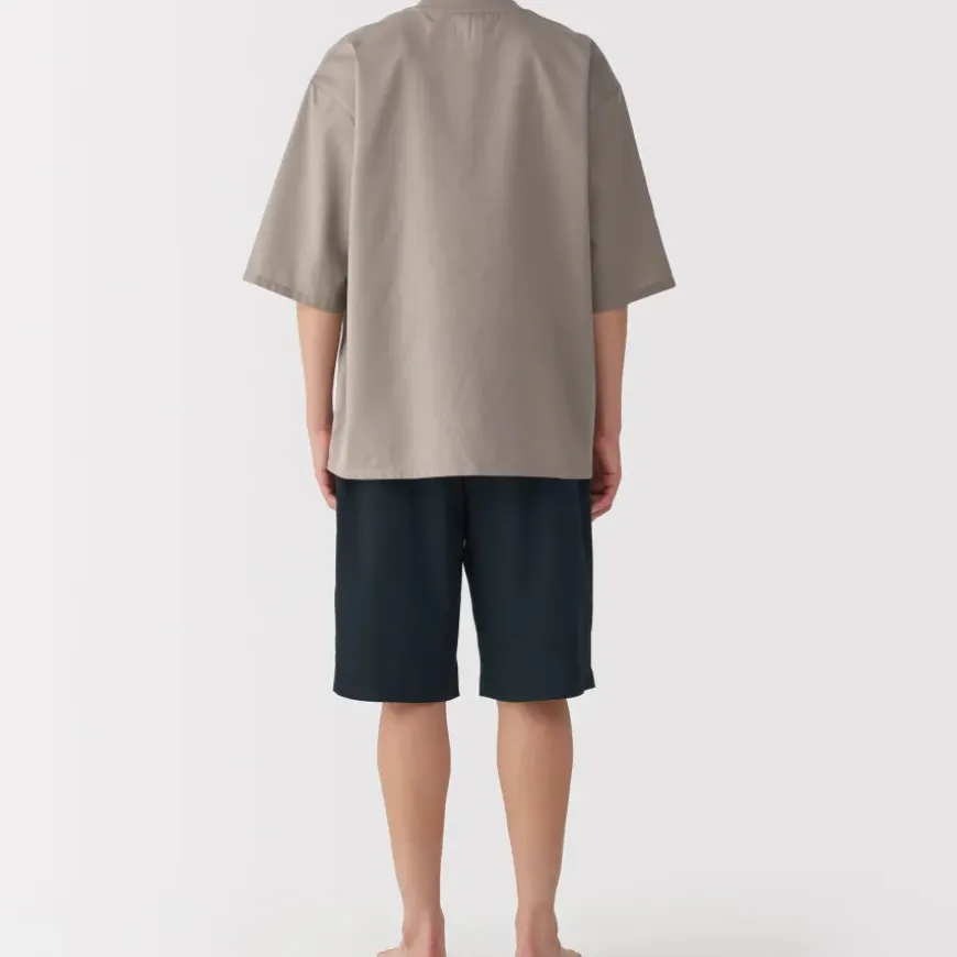 Men's Breathable Short Sleeve Loungewear Set