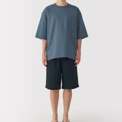 Men's Breathable Short Sleeve Loungewear Set