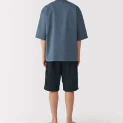 Men's Breathable Short Sleeve Loungewear Set