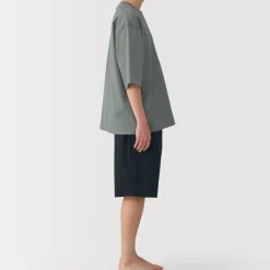 Men's Breathable Short Sleeve Loungewear Set