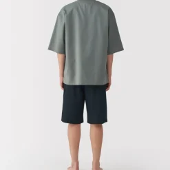 Men's Breathable Short Sleeve Loungewear Set