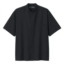Men's Breathable Stand Collar Short Sleeve Shirt