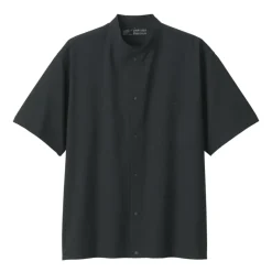 Men's Breathable Stand Collar Short Sleeve Shirt