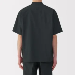 Men's Breathable Stand Collar Short Sleeve Shirt