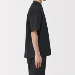 Men's Breathable Stand Collar Short Sleeve Shirt