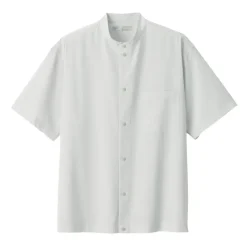 Men's Breathable Stand Collar Short Sleeve Shirt