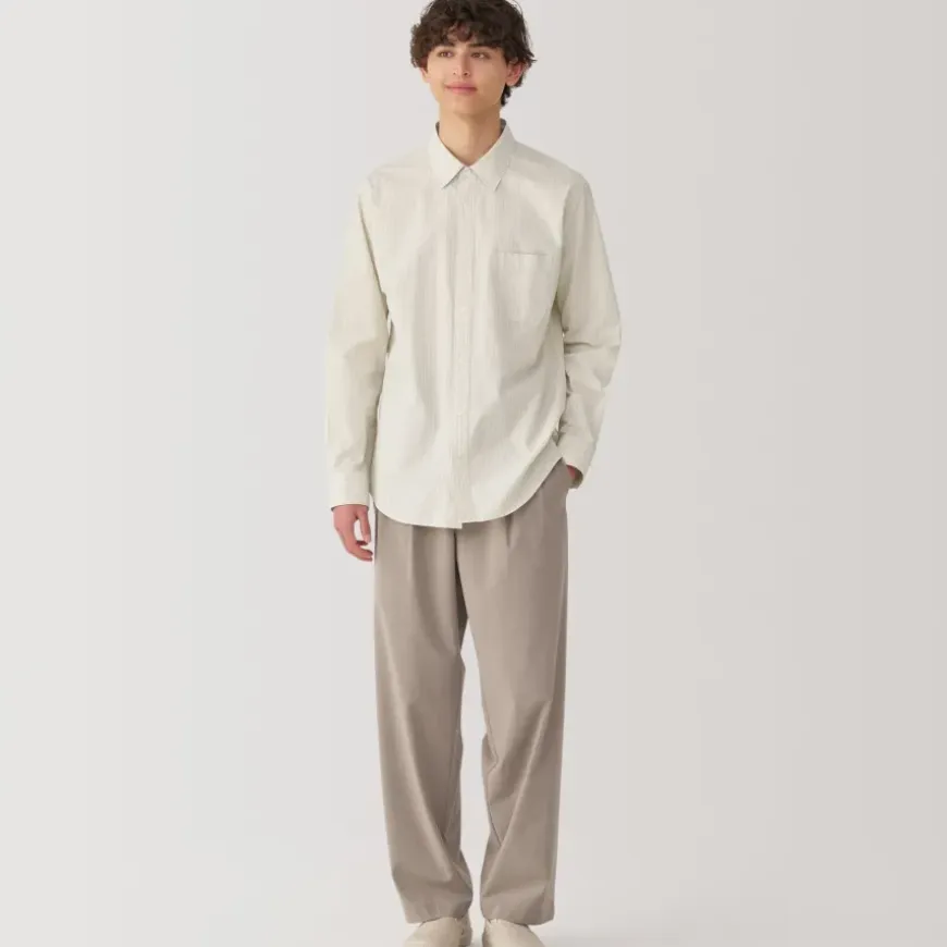 Men's Broadcloth Striped Long Sleeve Shirt