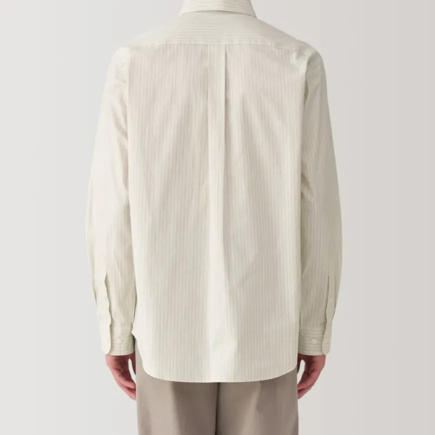 Men's Broadcloth Striped Long Sleeve Shirt