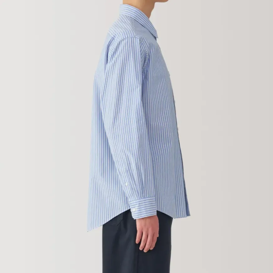 Men's Broadcloth Striped Long Sleeve Shirt