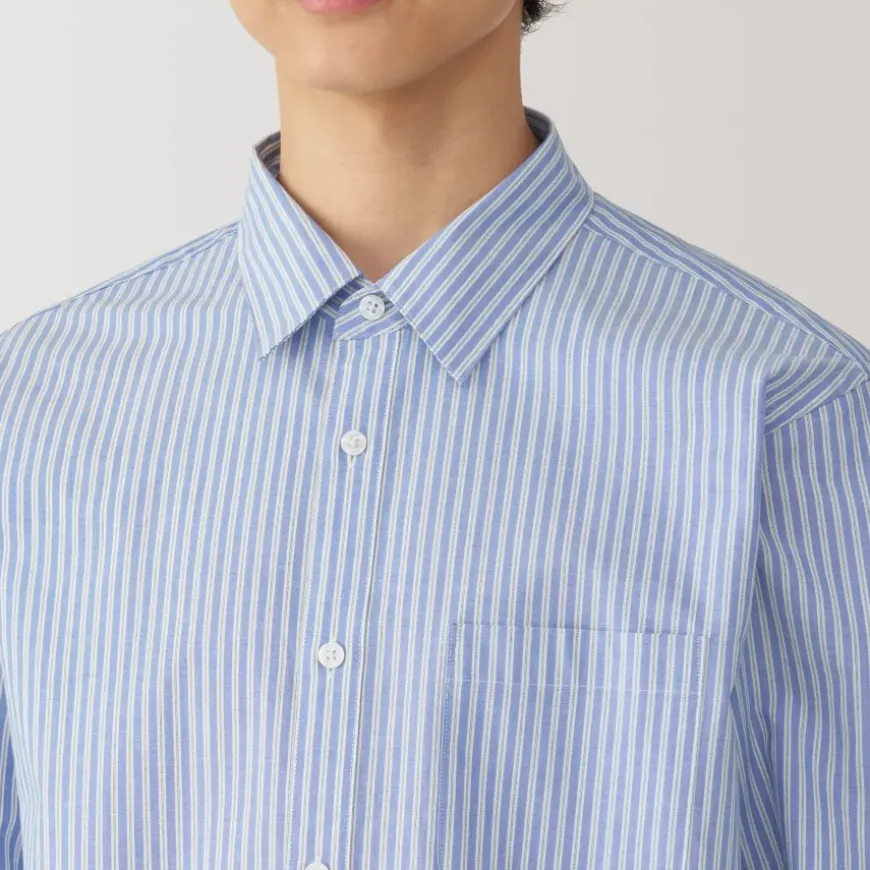 Men's Broadcloth Striped Long Sleeve Shirt