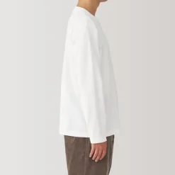 Men's Brushed Crew Neck Long Sleeve T-Shirt