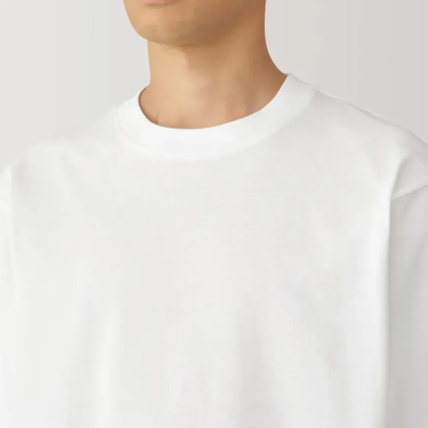 Men's Brushed Crew Neck Long Sleeve T-Shirt