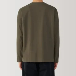 Men's Brushed Crew Neck Long Sleeve T-Shirt