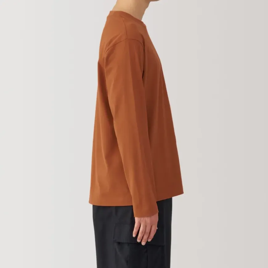Men's Brushed Crew Neck Long Sleeve T-Shirt