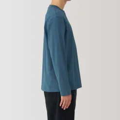 Men's Brushed Crew Neck Long Sleeve T-Shirt