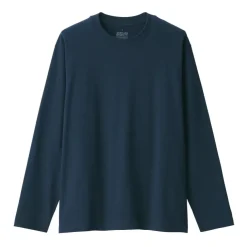 Men's Brushed Crew Neck Long Sleeve T-Shirt