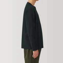 Men's Brushed Crew Neck Long Sleeve T-Shirt