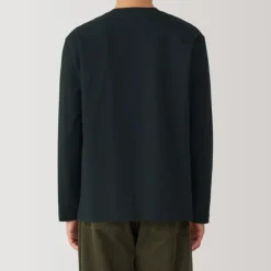 Men's Brushed Crew Neck Long Sleeve T-Shirt