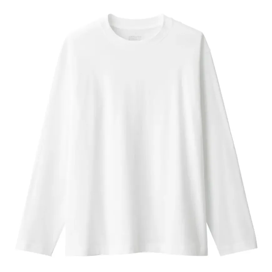 Men's Brushed Crew Neck Long Sleeve T-Shirt
