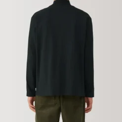 Men's Brushed High Neck Long Sleeve T-Shirt